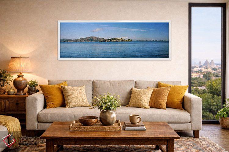 تابلو دکوراتیو جزیره آلکاتراز، سانفرانسیسکو، کالیفرنیا، ایالات متحده اثر پانورامیک ایمجز - D3W