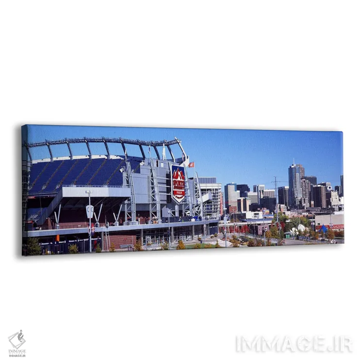تابلو دکوراتیو استادیوم در یک شهر، میدان ورزشی اسپورتس اتوریتی در ارتف… اثر پانورامیک ایمجز - نمای پرسپکتیو محصول