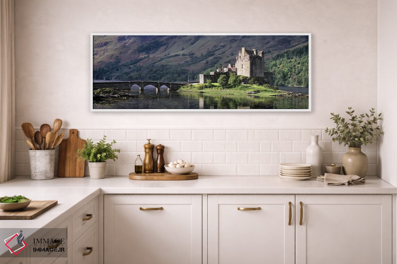 تابلو دکوراتیو قلعه ایلان دونان، دورنی، راس-شایر، منطقه هایلند، اسکاتل… اثر پانورامیک ایمجز - D1W