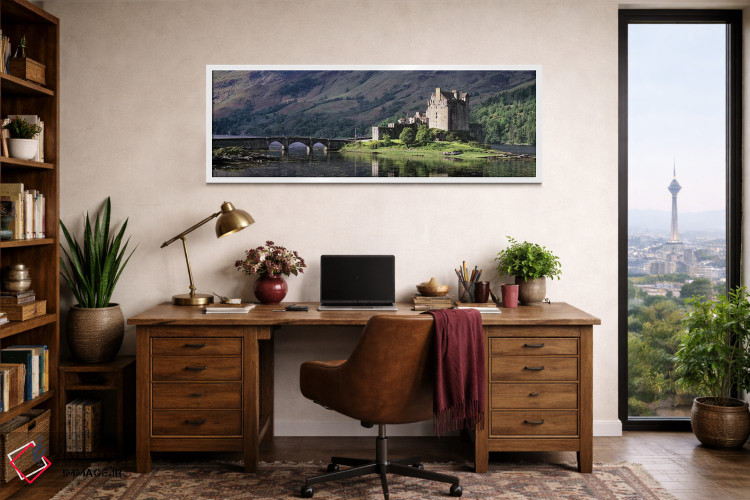 تابلو دکوراتیو قلعه ایلان دونان، دورنی، راس-شایر، منطقه هایلند، اسکاتل… اثر پانورامیک ایمجز - D2W