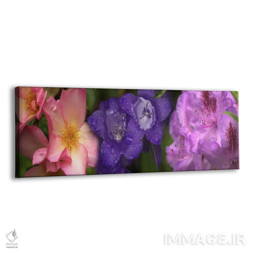 تابلو دکوراتیو نمای نزدیک از گل ها اثر پانورامیک ایمجز - نمای پرسپکتیو محصول