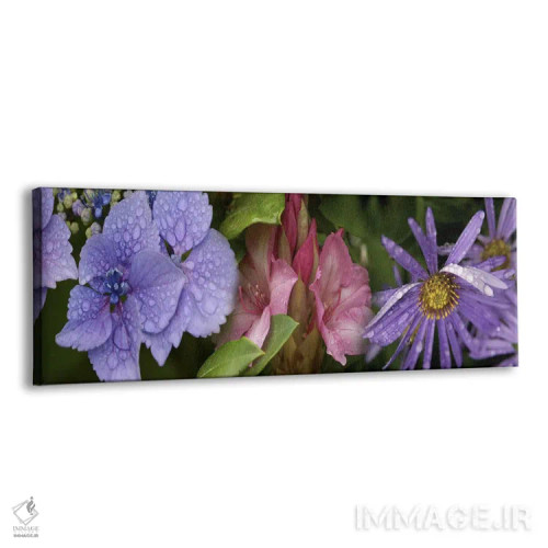 تابلو دکوراتیو نمای نزدیک از گل ها اثر پانورامیک ایمجز - نمای پرسپکتیو محصول