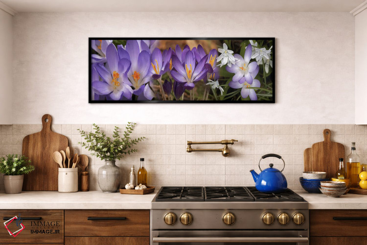 تابلو دکوراتیو جزئیات گل ها اثر پانورامیک ایمجز - D1B
