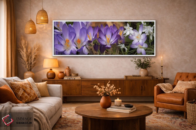 تابلو دکوراتیو جزئیات گل ها اثر پانورامیک ایمجز - D4W