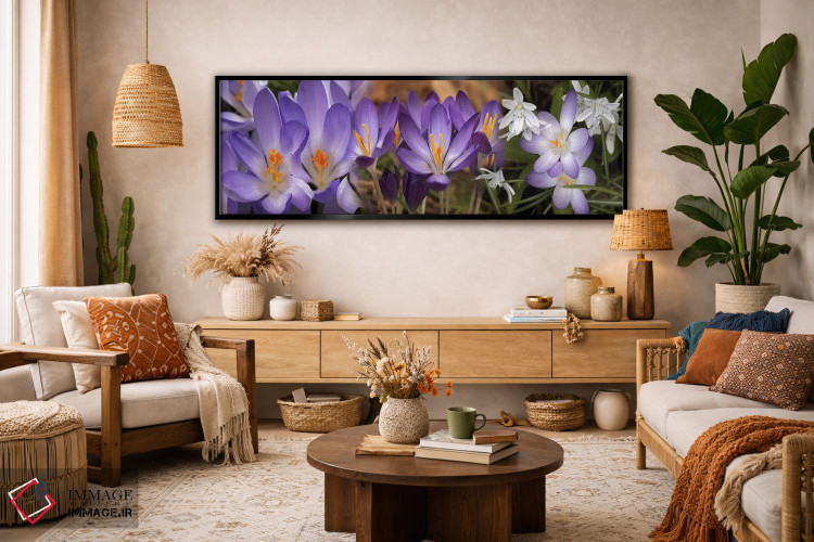 تابلو دکوراتیو جزئیات گل ها اثر پانورامیک ایمجز - D3B