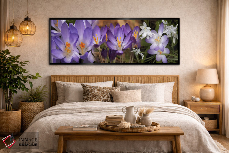 تابلو دکوراتیو جزئیات گل ها اثر پانورامیک ایمجز - D6B