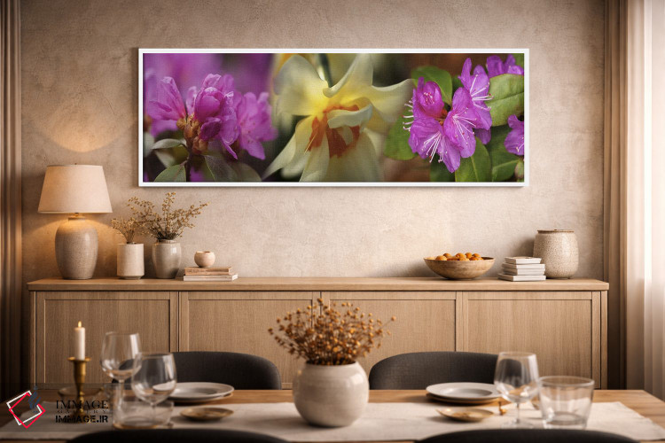 تابلو دکوراتیو جزئیات گل ها اثر پانورامیک ایمجز - D1W