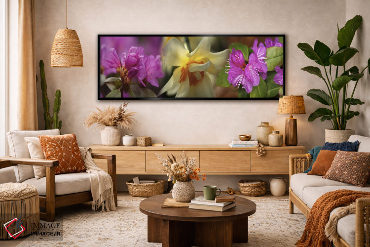 تابلو دکوراتیو جزئیات گل ها اثر پانورامیک ایمجز - D3B