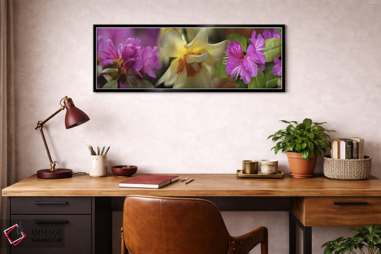 تابلو دکوراتیو جزئیات گل ها اثر پانورامیک ایمجز - D4B