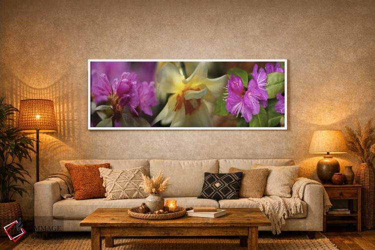 تابلو دکوراتیو جزئیات گل ها اثر پانورامیک ایمجز - D6W