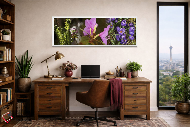 تابلو دکوراتیو جزئیات گل های بهار زودرس اثر پانورامیک ایمجز - D1W