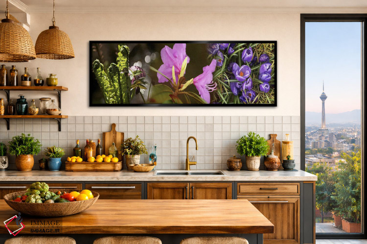 تابلو دکوراتیو جزئیات گل های بهار زودرس اثر پانورامیک ایمجز - D2B