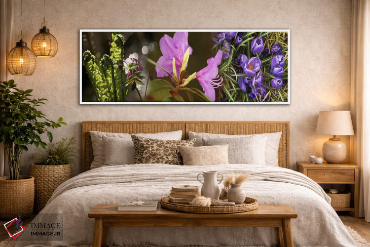 تابلو دکوراتیو جزئیات گل های بهار زودرس اثر پانورامیک ایمجز - D5W