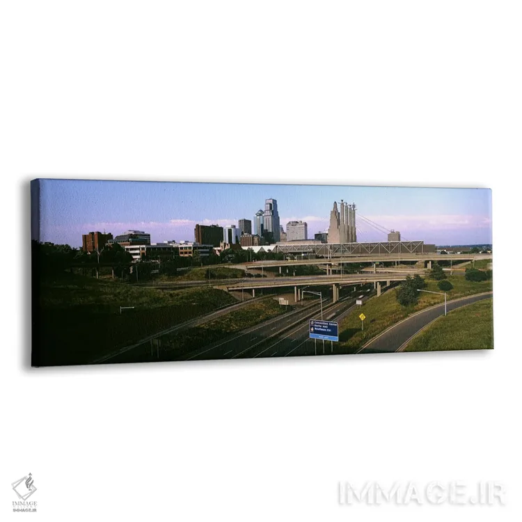 تابلو دکوراتیو تقاطع بزرگراه، کانزاس سیتی، میزوری، ایالات متحده آمریکا اثر پانورامیک ایمجز - نمای پرسپکتیو محصول