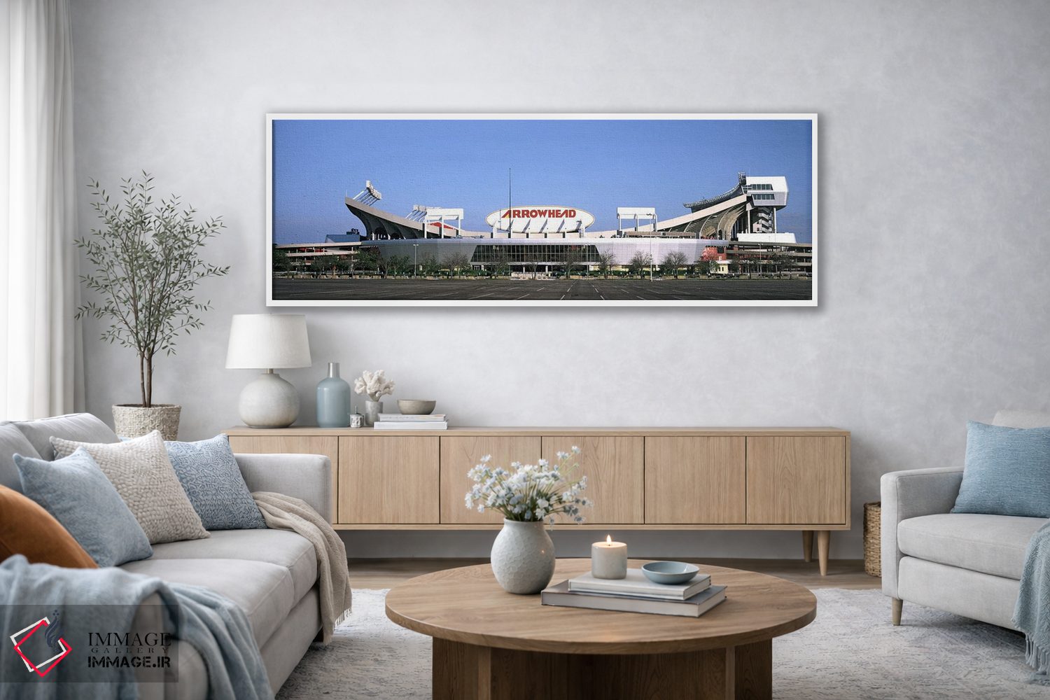 تابلو دکوراتیو استادیوم فوتبال، استادیوم اره هد، کانزاس سیتی، میزوری… اثر پانورامیک ایمجز - D3W