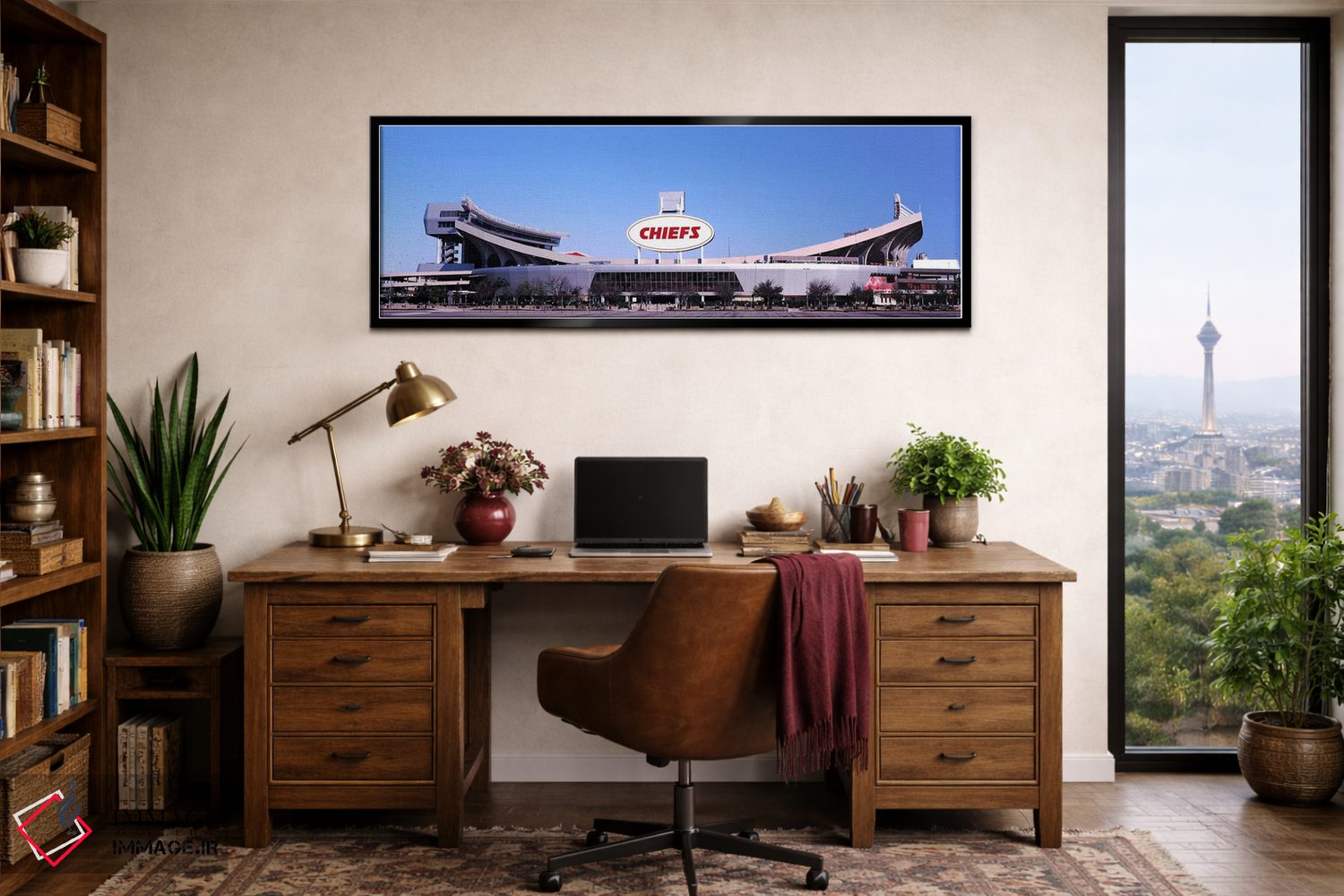 تابلو دکوراتیو استادیوم فوتبال، استادیوم اره هد، کانزاس سیتی، میزوری… اثر پانورامیک ایمجز - D2B