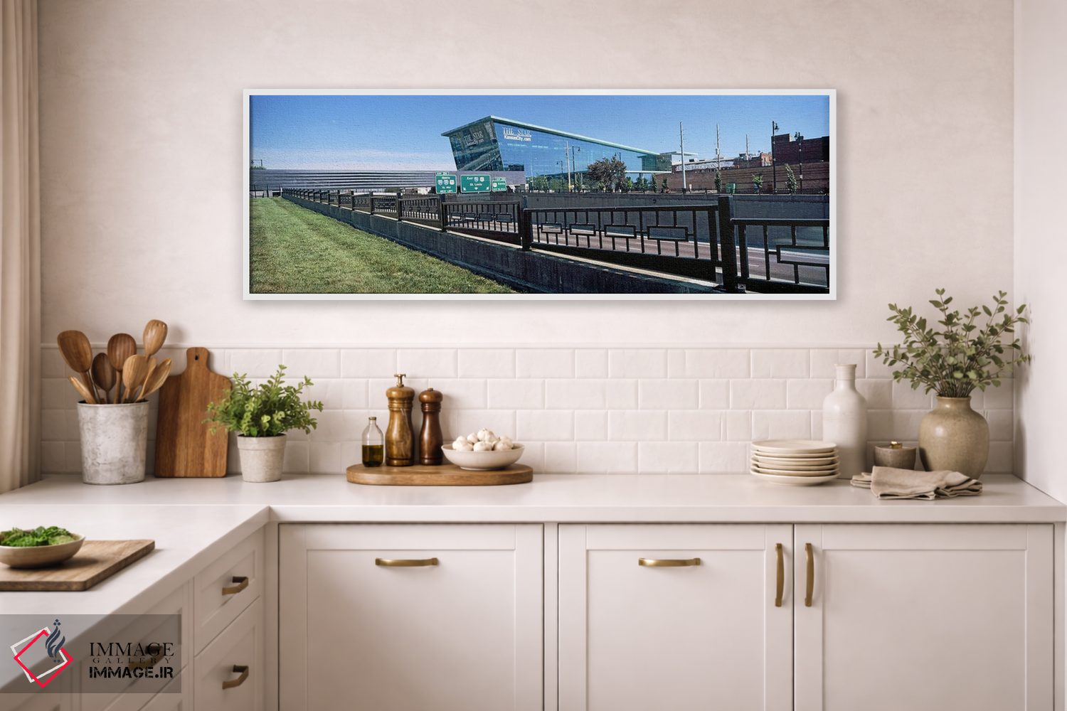 تابلو دکوراتیو ساختمان کانزاس سیتی استار، کانزاس سیتی، میزوری، ایالات… اثر پانورامیک ایمجز - D1W