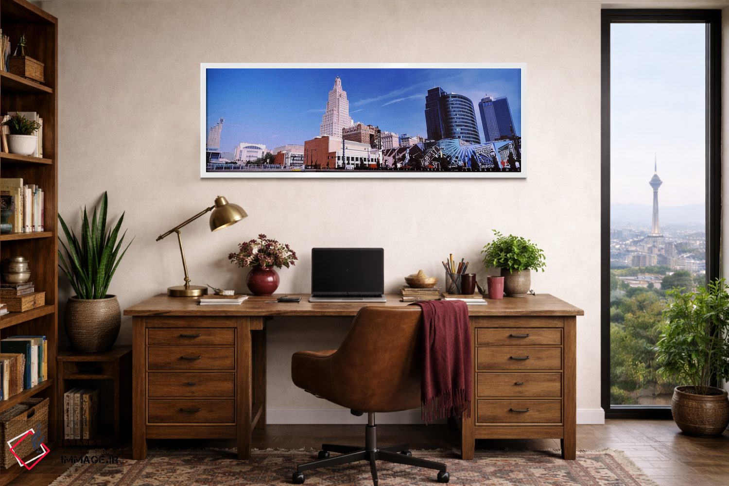 تابلو دکوراتیو هنر خیابانی در منطقه جاز، کانزاس سیتی، میزوری، ایالات م… اثر پانورامیک ایمجز - D1W