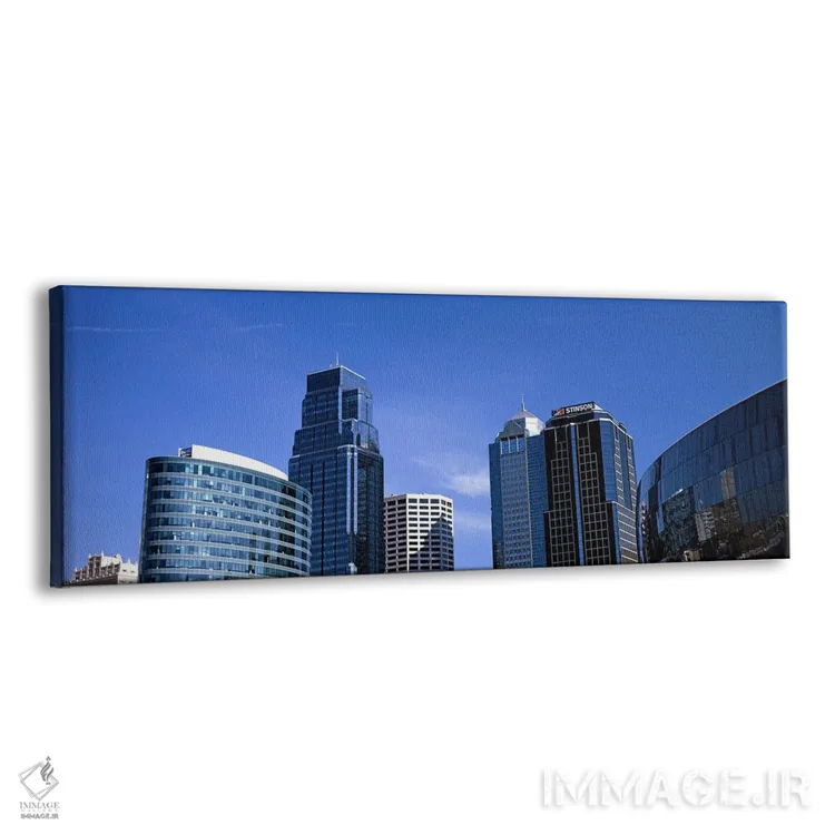 تابلو دکوراتیو نمای از زاویه پایین از افق شهری مرکز شهر، اسپریانت سنتر… اثر پانورامیک ایمجز - نمای پرسپکتیو محصول