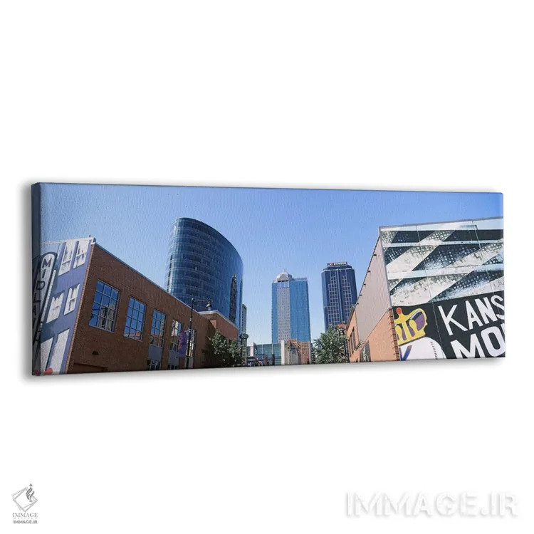 تابلو دکوراتیو هنر خیابانی در مرکز شهر کانزاس سیتی، میزوری، ایالات متح… اثر پانورامیک ایمجز - نمای پرسپکتیو محصول