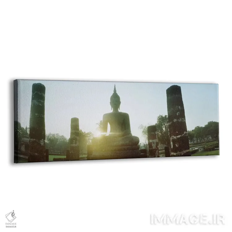 تابلو دکوراتیو مجسمه بودا در غروب، پارک تاریخی سوخوتای، سوخوتای، تایلن… اثر پانورامیک ایمجز - نمای پرسپکتیو محصول