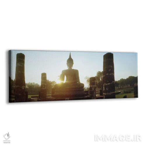 تابلو دکوراتیو مجسمه بودا در غروب، پارک تاریخی سوخوتای، سوخوتای، تایلن… اثر پانورامیک ایمجز - نمای پرسپکتیو محصول