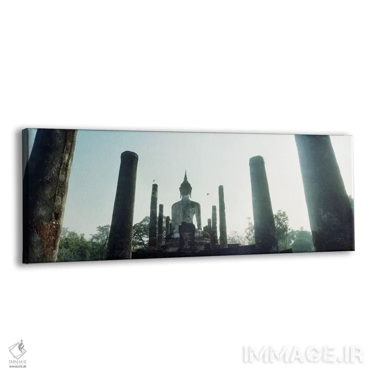 تابلو دکوراتیو مجسمه بودا در معبد، پارک تاریخی سوخوتای، سوخوتای، تایلن… اثر پانورامیک ایمجز - نمای پرسپکتیو محصول