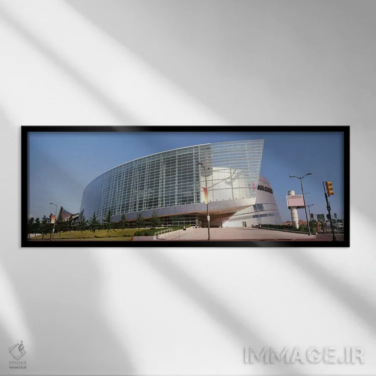تابلو دکوراتیو نمای مرکز BOK، تولسا، اوکلاهاما، ایالات متحده آمریکا #2 اثر پانورامیک ایمجز - نمای قابدار مشکی