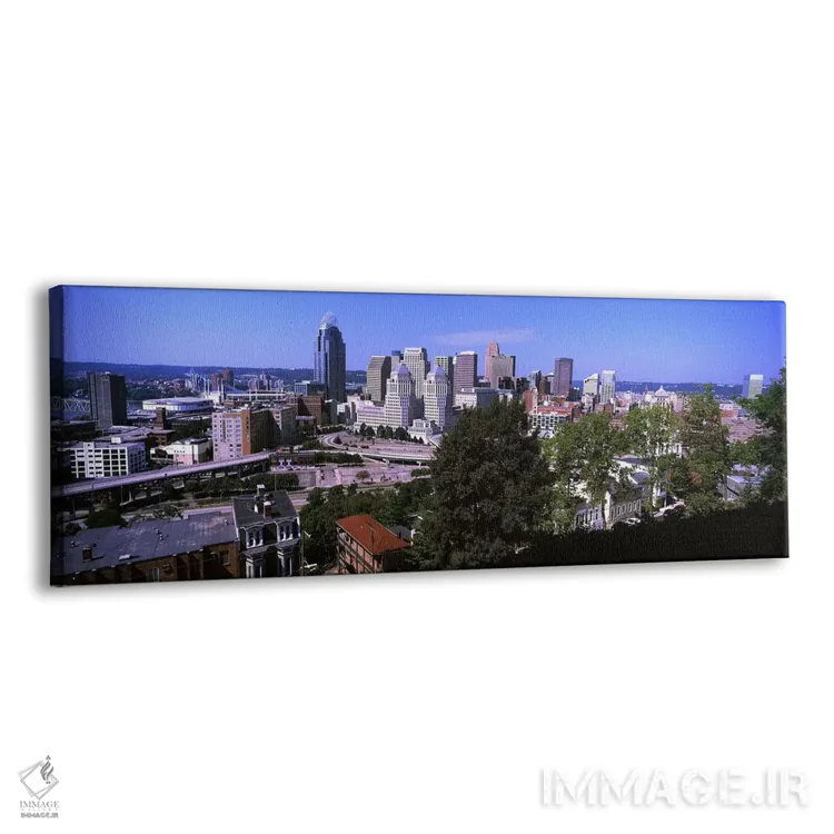 تابلو دکوراتیو افق شهری مرکز شهر، سینسیناتی، شهرستان همیلتون، اوهایو… اثر پانورامیک ایمجز - نمای پرسپکتیو محصول