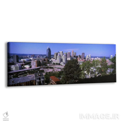 تابلو دکوراتیو افق شهری مرکز شهر، سینسیناتی، شهرستان همیلتون، اوهایو… اثر پانورامیک ایمجز - نمای پرسپکتیو محصول