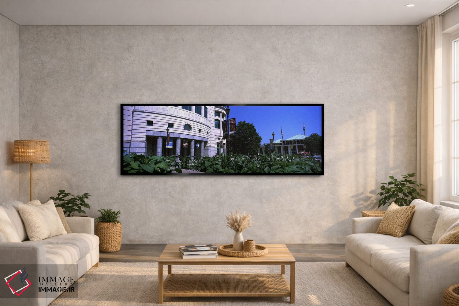 تابلو دکوراتیو موزه ای در یک شهر، موزه علوم طبیعی کارولینای شمالی، رال… اثر پانورامیک ایمجز - D4B