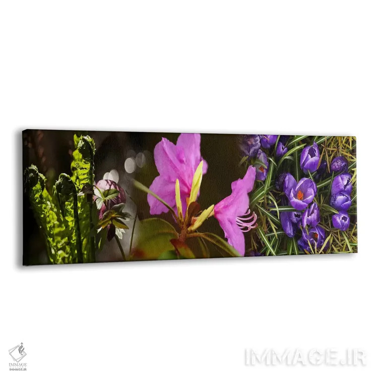 تابلو دکوراتیو نزدیک بینی از گل ها اثر پانورامیک ایمجز - نمای پرسپکتیو محصول