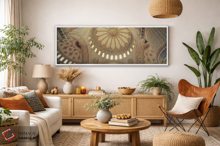 تابلو دکوراتیو داخلی مسجد، مسجد آبی، استانبول، ترکیه اثر پانورامیک ایمجز - D2W