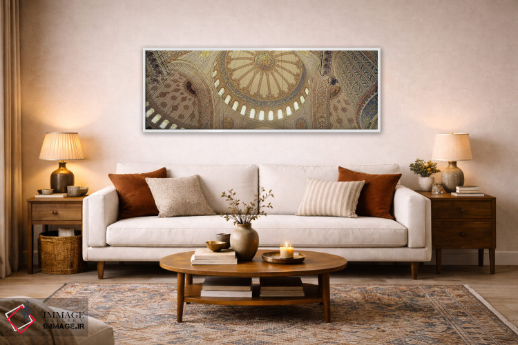 تابلو دکوراتیو داخلی مسجد، مسجد آبی، استانبول، ترکیه اثر پانورامیک ایمجز - D5W