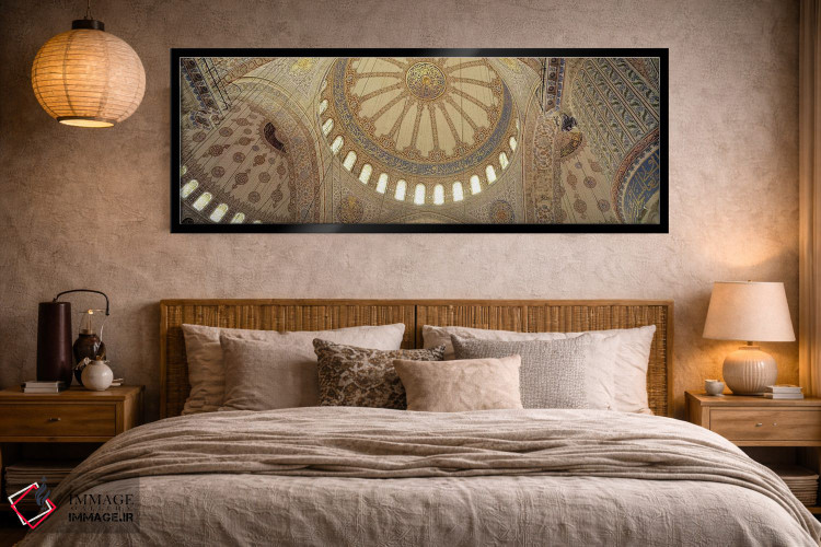 تابلو دکوراتیو داخلی مسجد، مسجد آبی، استانبول، ترکیه اثر پانورامیک ایمجز - D4B