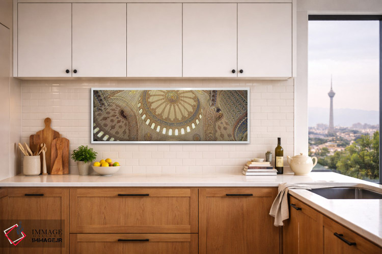 تابلو دکوراتیو داخلی مسجد، مسجد آبی، استانبول، ترکیه اثر پانورامیک ایمجز - D3W