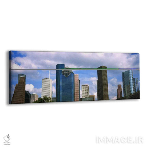 تابلو دکوراتیو نمای پایین از آسمان خراش ها، هیوستون، تگزاس، ایالات متح… اثر پانورامیک ایمجز - نمای پرسپکتیو محصول