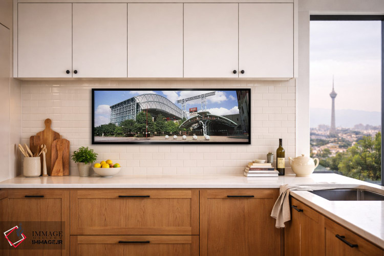 تابلو دکوراتیو زمین بیسبال، پارک مینیت مید، هیوستون، تگزاس، ایالات متح… اثر پانورامیک ایمجز - D5B