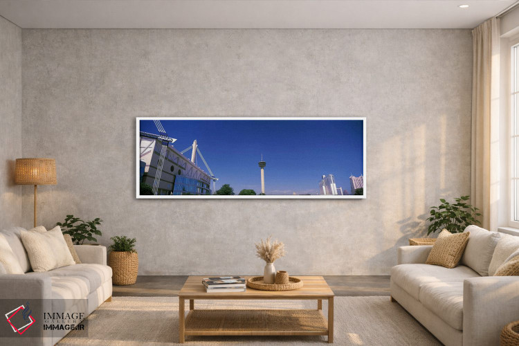 تابلو دکوراتیو ساختمان ها در یک شهر، آلامودوم، برج قاره ها، هتل ماریت… اثر پانورامیک ایمجز - D3W