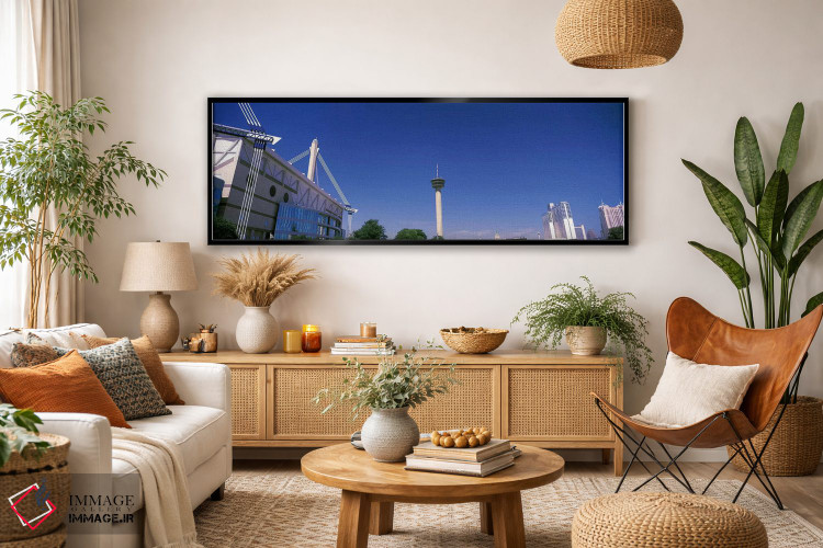 تابلو دکوراتیو ساختمان ها در یک شهر، آلامودوم، برج قاره ها، هتل ماریت… اثر پانورامیک ایمجز - D4B