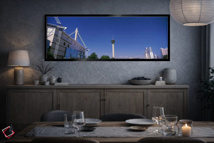 تابلو دکوراتیو ساختمان ها در یک شهر، آلامودوم، برج قاره ها، هتل ماریت… اثر پانورامیک ایمجز - D5B