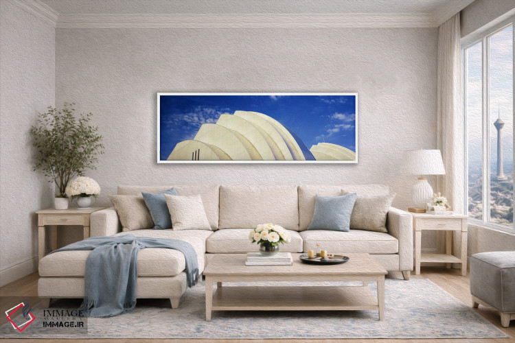 تابلو دکوراتیو نمای پایین از بالای نیمه شل ها، مرکز کافمن برای هنرهای… اثر پانورامیک ایمجز - D4W