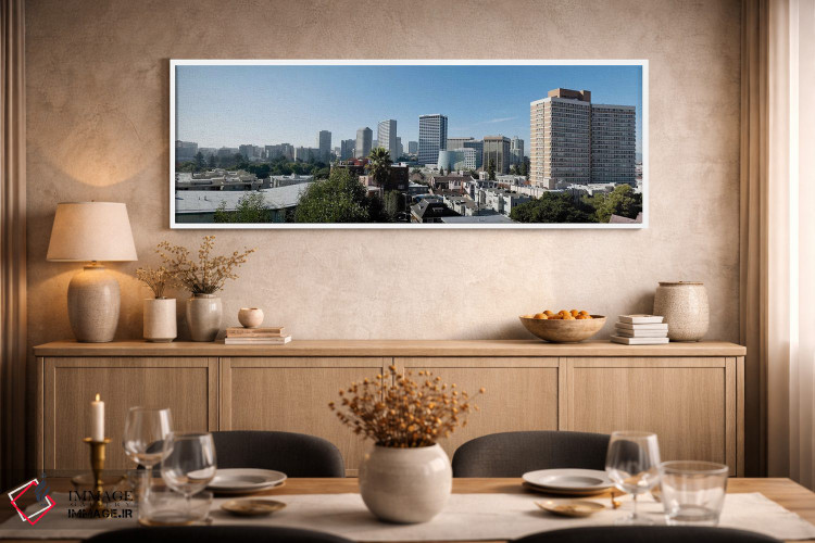 تابلو دکوراتیو نمایی از اوکلند از نقطه آدامز، کالیفرنیا، ایالات متحده… اثر پانورامیک ایمجز - D2W