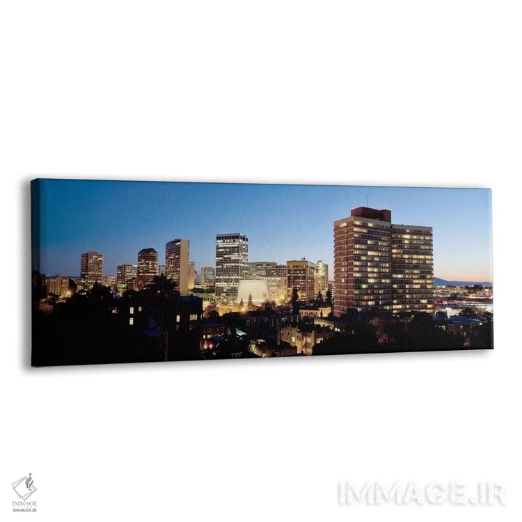 تابلو دکوراتیو افق در غروب، اوکلند، کالیفرنیا، ایالات متحده آمریکا #2 اثر پانورامیک ایمجز - نمای پرسپکتیو محصول