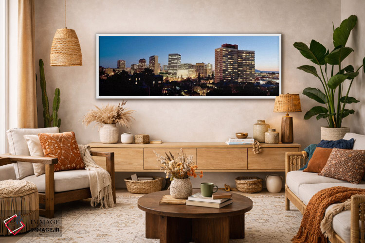 تابلو دکوراتیو افق در غروب، اوکلند، کالیفرنیا، ایالات متحده آمریکا #2 اثر پانورامیک ایمجز - D3W