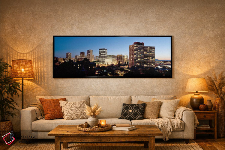 تابلو دکوراتیو افق در غروب، اوکلند، کالیفرنیا، ایالات متحده آمریکا #2 اثر پانورامیک ایمجز - D6B