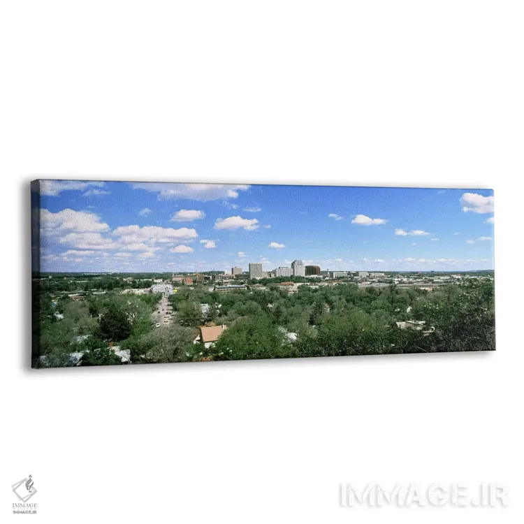 تابلو دکوراتیو ساختمان ها در یک شهر، کلرادو اسپرینگز، کلرادو، ایالات م… اثر پانورامیک ایمجز - نمای پرسپکتیو محصول