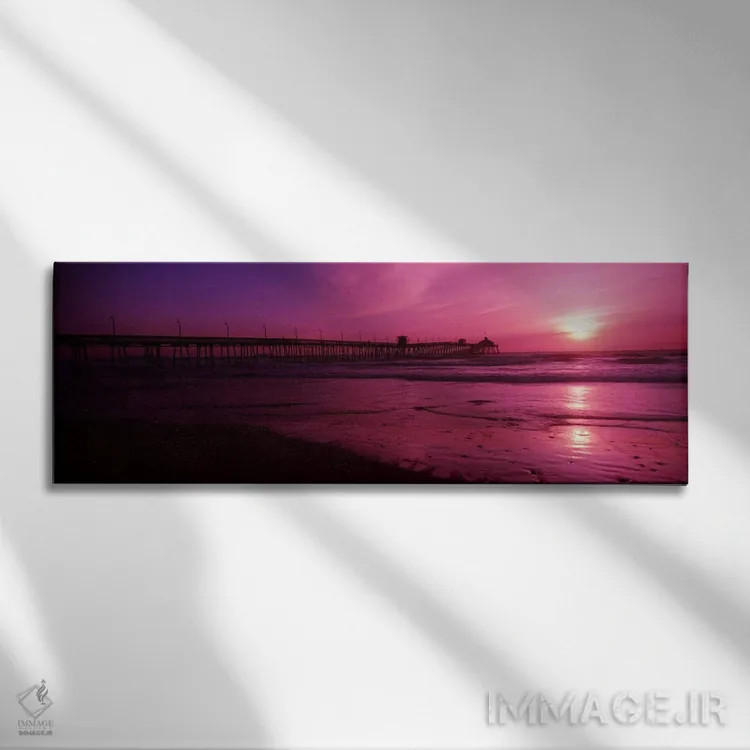 تابلو دکوراتیو اسکله در اقیانوس آرام در غروب، اسکله سن دیگو، سن دیگو… اثر پانورامیک ایمجز - نمای روبهرو روی دیوار