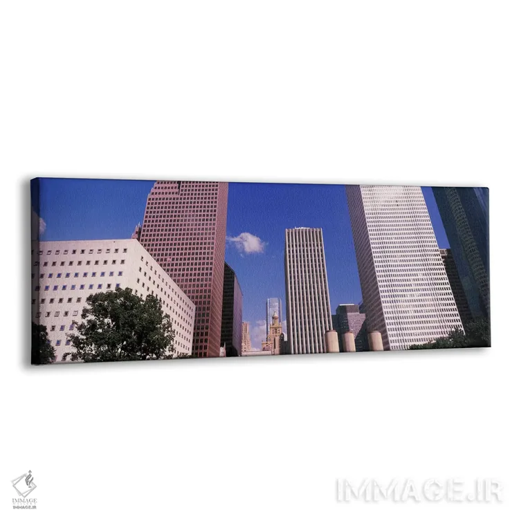 تابلو دکوراتیو نمای پایین از افق مرکز شهر، هیوستون، تگزاس، ایالات متحد… اثر پانورامیک ایمجز - نمای پرسپکتیو محصول