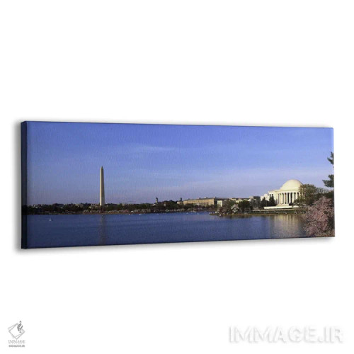 تابلو دکوراتیو شکوفه های گیلاس در حوضچه جزر و مد، یادبود جفرسون، یادبو… اثر پانورامیک ایمجز - نمای پرسپکتیو محصول